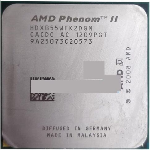 معالج A ph II X2 B55 3.0 جيجا هرتز ثنائي النواة وحدة المعالجة المركزية HDXB55WFK2DGM 80 واط Soket AM3 938pin in Kuwait