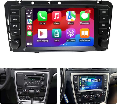 4 Core 2G+64G Android 14 Car Radio for Volvo V70 XC70 V40 S40 S60 2005-2009 Car Stereo CarPlay Multimedia Vedio Player Android Auto GPS Navigation WiFi 4G Bluetooth SWC Touch Screen Head Unit CHSTEK in Kuwait