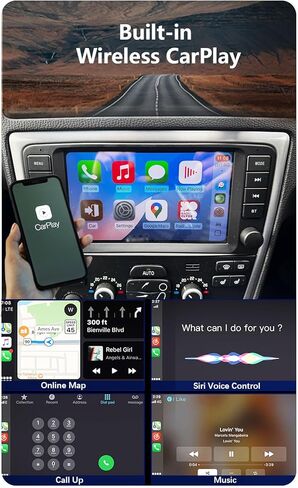 4 Core 2G+64G Android 14 Car Radio for Volvo V70 XC70 V40 S40 S60 2005-2009 Car Stereo CarPlay Multimedia Vedio Player Android Auto GPS Navigation WiFi 4G Bluetooth SWC Touch Screen Head Unit CHSTEK in Kuwait