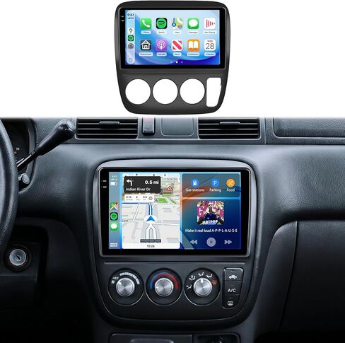 4G+64G Car Radio Stereo for Honda CRV 1997-2001, 9inch IPS Touch Screen/Android 15/Wireless CarPlay/Android Auto/32 EQ/GPS/WiFi/5.0Bluetooth/FM/RDS/SWC/AHD Backup Camera in Saudi Arabia