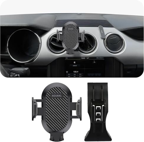 Car Phone Holder Fits for Ford Mustang 2016-2023 Accessories,Thick Cases Friendly,Cell Phone Mount for 4-7 in Phones,360 Degree Rotation,Easy to Install in Kuwait
