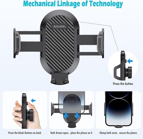 Car Phone Holder Fits for Ford Mustang 2016-2023 Accessories,Thick Cases Friendly,Cell Phone Mount for 4-7 in Phones,360 Degree Rotation,Easy to Install in Kuwait