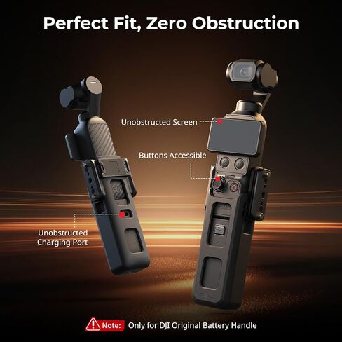 SMALLRIG Expansion Adapter Cage for DJI Osmo Pocket 4/3, for Xtra Muse Accessories with Bidirectional Magnetic Mount for Action 6 Adapter, 1/4"-20 Locating Holes, NATO Rail for Side Handle - 6006 in Kuwait
