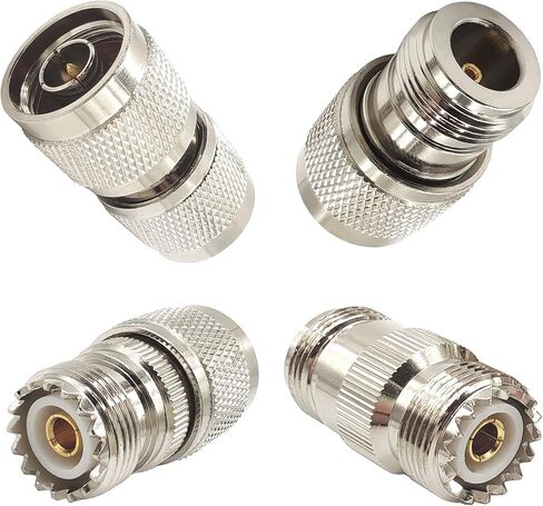 N to UHF Adapter Kit N Type to PL259 Male Female for CB Ham Radio 4pcs in Kuwait