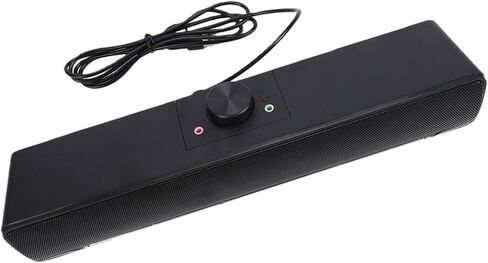 مكبرات صوت الكمبيوتر لسطح المكتب، مكبرات صوت تعمل بمنفذ USB مع ستيريو هاي فاي وإضاءة RGB الديناميكية، مقبض دوار للتحكم في مستوى الصوت لشاشة الكمبيوتر المحمول in Kuwait