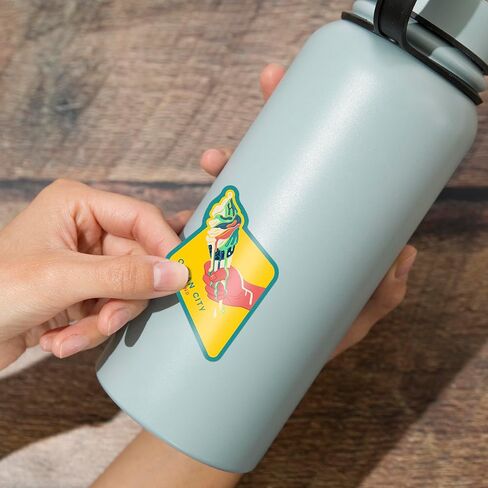 Die Cut Sticker Ocean City, Maryland, Sweet Relief Collection, Melting Ice Cream Cone, Vinyl Sticker, (Waterproof Decal for Cars, Water Bottles, Laptops, Coolers), Large in Saudi Arabia