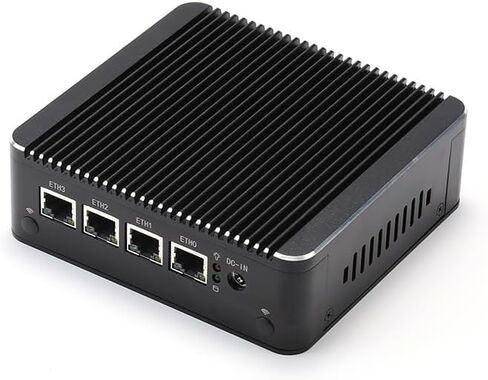 Firewall Appliance Mini PC, Inter Celeron N2940 4 cores 4 Threads,4*LAN I210 Network,Support 1*DDR3,Support 1*SATA solt,1*MSATA Slot,Industrial Desktop Computer (8GB RAM 128GB SSD) in Kuwait
