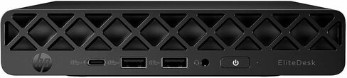 كمبيوتر مكتبي HP EliteDesk 8 G1a - كمبيوتر صغير - AMD Ryzen 5 220-16 جيجابايت رام - 256 جيجابايت SSD - جاك أسود - Windows 11 Pro - Radeon 740M Graphics - Wi-Fi 6 in Kuwait