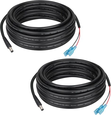 KSK 10 FT Trail Camera Power Cord (2 Pack,5.5x2.1mm DC External Power Cable,Compatible with Spypoint, Stealth Cam, Moultrie, Muddy, etc in Kuwait