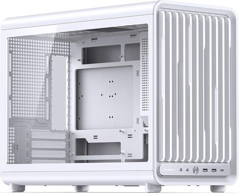 حافظة كمبيوتر JONSBO D33 White Micro ATX، حافظة MATX عالية تدفق الهواء مع لوحة زجاجية مقسى، 9 أوضاع للمروحة، توافق عالٍ، تدعم MATX BTF MB، وحدة معالجة الرسومات 435 مم/360AIO/172 مم، مبرد هواء ATX/SFX PSU، أبيض in Kuwait