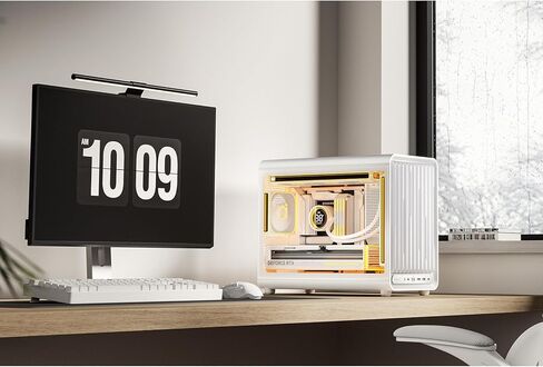 حافظة كمبيوتر JONSBO D33 White Micro ATX، حافظة MATX عالية تدفق الهواء مع لوحة زجاجية مقسى، 9 أوضاع للمروحة، توافق عالٍ، تدعم MATX BTF MB، وحدة معالجة الرسومات 435 مم/360AIO/172 مم، مبرد هواء ATX/SFX PSU، أبيض in Kuwait