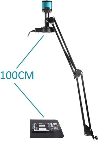 JOEBO Microscope Kit 1080P 48MP 4K 2K HDMI USB Video Microscope Camera Zoom 150X C-Mount Lens Big Vision for Phone Repair Digital Image Acquisition Microscope Lens Adapters(4K 48MP Set) in Kuwait