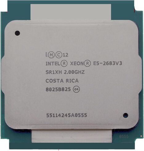 معالج Xeon CPU E5-2683V3 SR1XH 2.00 جيجا هرتز 14-النوى 35 متر LGA2011-3 E5-2683 V3 معالج E5 2683V3 2683 in Kuwait
