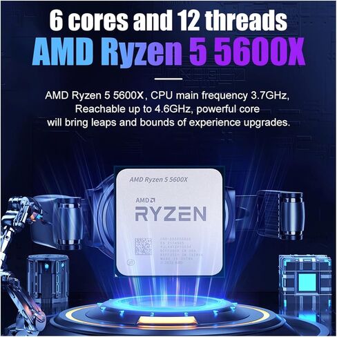 A R 5 5600 X R5 5600X 3.7 GHz 6-Core 12-Thread CPU Processor 7NM 65W L3=32M Socket AM4 Support B550M Motherborard in Kuwait