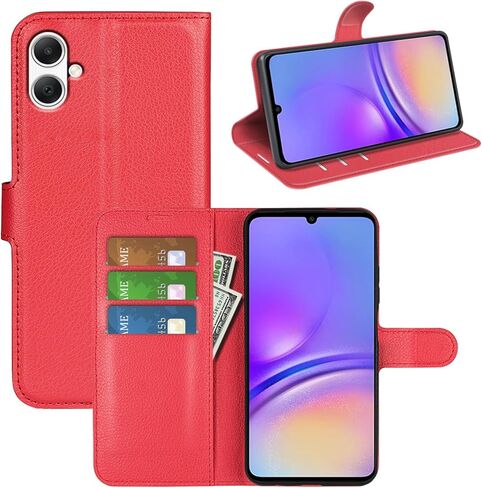Flip Case for Samsung A05S Wallet PU Leather Magnetic Protective Cellphone Case for Samsung Galaxy A05S A057F Folio Book Cover with Stand (Black) in Saudi Arabia