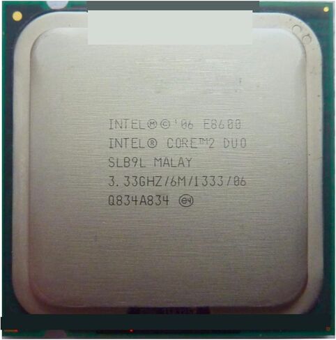 معالج CPU c 2 Duo E8600 بسرعة 3.33 جيجا هرتز/6 متر/1333 ميجا هرتز مقبس ثنائي النواة 775 يبيع أيضًا E8400 E8500 in Kuwait