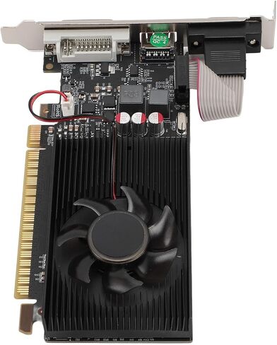 بطاقة رسومات SUNGOOYUE GT730 2G DDR3، فتحة واحدة PCIE منخفضة المستوى مع مروحة تبريد، لحالات ITX وإعداد شاشات متعددة in Kuwait