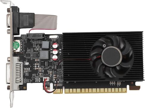 بطاقة رسومات SUNGOOYUE GT730 2G DDR3، فتحة واحدة PCIE منخفضة المستوى مع مروحة تبريد، لحالات ITX وإعداد شاشات متعددة in Kuwait