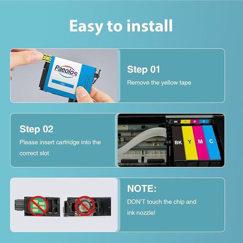 استبدال خرطوشة الحبر المعاد تصنيعها من Paeolos لخراطيش الحبر Epson 232XL كومبو حزمة عالية الإنتاجية T232XL 232 خراطيش حبر لطابعة XP-4200 XP-4205 Workforce WF-2930 WF-2950 (5 عبوات) in Kuwait