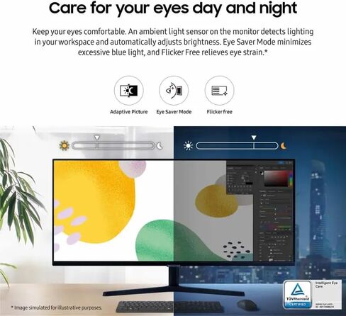 شاشة سامسونج 34 بوصة فيو فينيتي S50GC، WQHD UltraWide، 100 هرتز، 5 مللي ثانية، AMD FreeSync، تصميم بلا حدود، أسود، مع كابل GSF HDMI in Kuwait