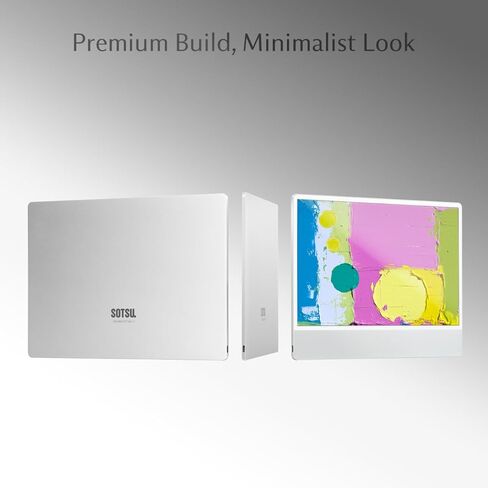 شاشة SOTSU UltraSlim مقاس 12.5 بوصة تعمل باللمس Gen2 | تصميم رفيع للغاية من الألومنيوم خفيف الوزن | FHD 1920x1080 IPS | كفاءة في استخدام الطاقة بقدرة 5 وات | غطاء زجاجي | متوافق مع الكمبيوتر المحمول والهاتف وDeX | السفر والعمل عن بعد in Kuwait