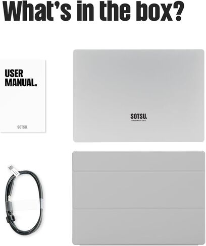شاشة SOTSU UltraSlim مقاس 12.5 بوصة تعمل باللمس Gen2 | تصميم رفيع للغاية من الألومنيوم خفيف الوزن | FHD 1920x1080 IPS | كفاءة في استخدام الطاقة بقدرة 5 وات | غطاء زجاجي | متوافق مع الكمبيوتر المحمول والهاتف وDeX | السفر والعمل عن بعد in Kuwait