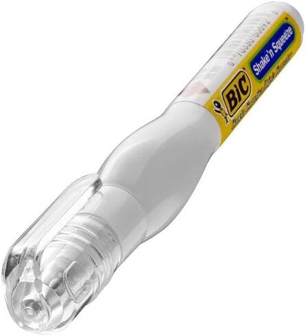 قلم تصحيح العلامة التجارية Wite-Out من BIC، سائل 8 مل، عبوة واحدة من الأقلام البيضاء، قلم سريع ونظيف وسهل الاستخدام لمستلزمات المكتب أو المدرسة in Saudi Arabia