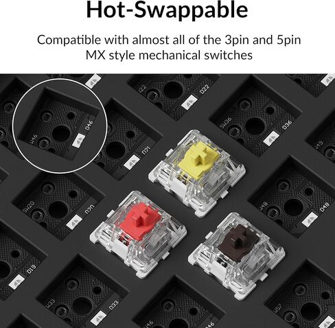 Keychron Q4 Wired Custom Mechanical Keyboard Full Aluminum Barebone Version, Hot-Swappable 60% Layout, Double-Gasket DIY Kit, QMK/VIA Programmable Macro Compatible with Mac Windows Linux - Blue in Kuwait
