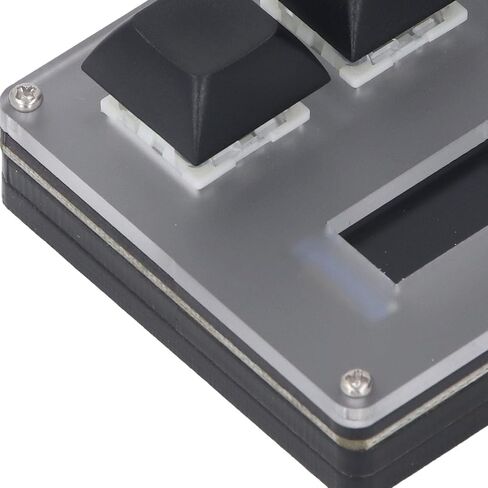 3 Keys Custom Keyboard, Wired Keypad with 0.96 Inch LCD Screen and RGB Lighting, for Gaming Office Editing in Kuwait