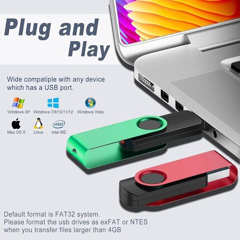 مجموعة هدايا 11 في 1: صندوق تذكار صغير من خشب الجوز مع غطاء مغناطيسي منزلق و10 عبوات من محركات أقراص فلاش USB 2.0 سعة 2 جيجابايت، محركات أقراص إبهام دوارة مع ملصقات للمصور والزفاف والعلامات التجارية بنفسك in Kuwait