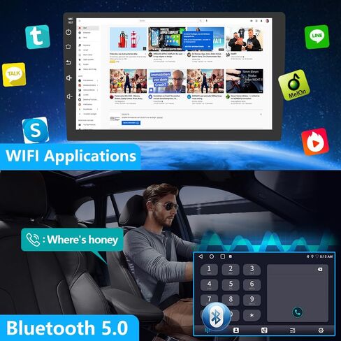 راديو سيارة Android 13 لسيارة Ford Focus 2012-2017، نظام ملاحة GPS مقاس 9 بوصات مدمج في CarPlay اللاسلكي Android Auto Bluetooth WiFi SWC Head Unit Auto FM/AM DSP Wireless Update [2G+64G] in Kuwait
