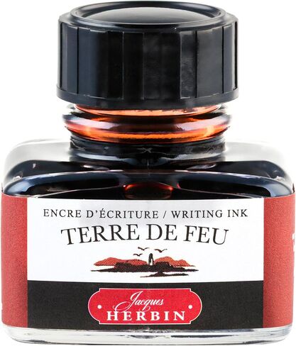 J. Herbin Fountain Pen Ink - 30 ml Bottled - Terre de Feu in Saudi Arabia