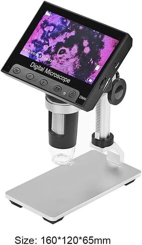 Microscope Kit DM4 Electronic Microscope USB HD 4.3 Inch LCD Screen Magnifier Microscope Slides in Kuwait
