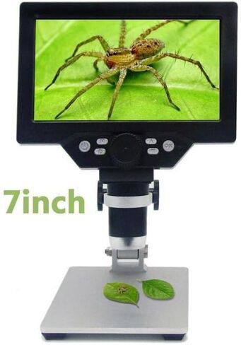 مجهر مجهر 7 بوصة شاشة LCD عالية الدقة 500X 1000X مجاهر متعددة الزوايا in Kuwait
