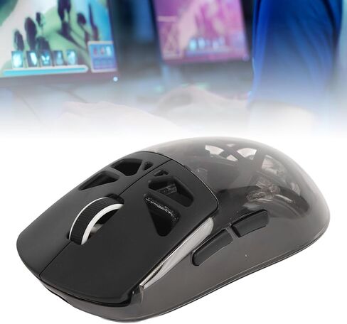 ماوس ألعاب Sanpyl، 2.4G سلكي بلوتوث 3 أوضاع فأرة ألعاب RGB، ماوس كمبيوتر مريح وخفيف الوزن للغاية مع جهاز استقبال 2.4G، للكمبيوتر الشخصي والكمبيوتر المحمول in Kuwait