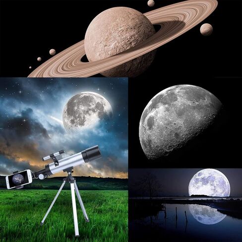 Telescope Telescopes for Astronomy 600mm Focal Length HD Outdoor Monocular Space Telescope with Adjustable Tripod and Finder Scope 50mm Refractor for Beginners Double The Comfort in Kuwait