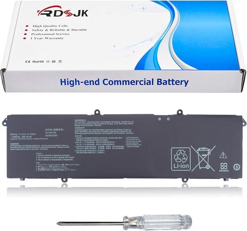 C31N2105 Laptop Battery for Asus VivoBook S 14 K3402ZA M3402QA 14X M3402QA S5402ZA S 15 K3502ZA 15X M3502QA S 16X M5602QA S5602ZA K6602HE M6500QF F1603ZA S1503QA S3502ZA S5402ZA UX3404VC S5602ZA 70Wh in Kuwait