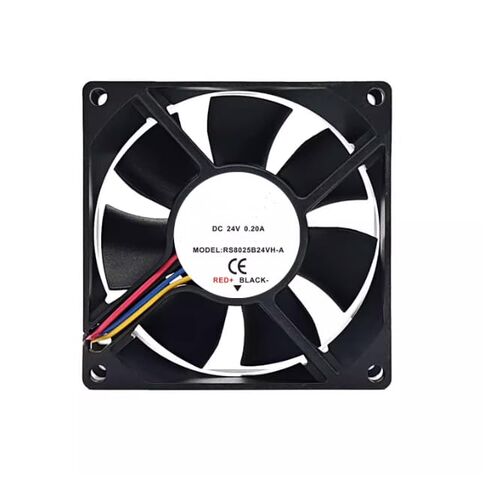 RS8025B24VH-A DC 24V 0.20A 80x80x25mm مروحة تبريد 4 أسلاك in Kuwait