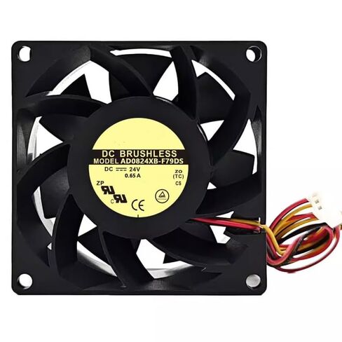 AD0824XB-F79DS DC 24V 0.65A 11.1W 80x80x38mm 3-Wire Cooling Fan in Kuwait