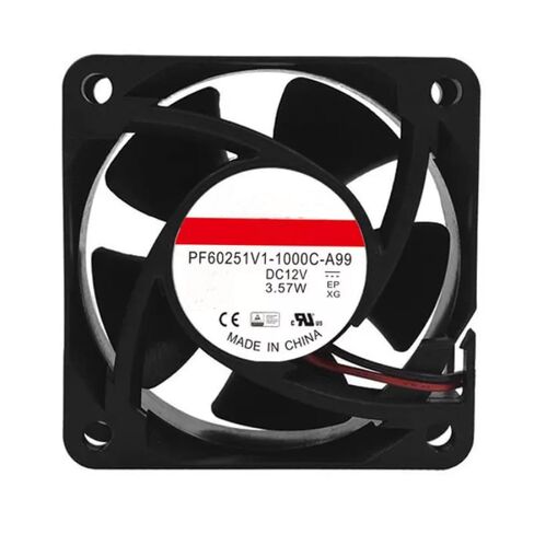 PF60251V1-1000C-A99 DC 12V 3.57W 60x60x25mm مروحة تبريد بسلكين in Kuwait
