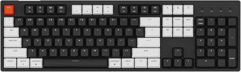 Keychron C2 Full Size Hot-swappable Wired Mechanical Keyboard Compatible with Mac, Keychron Brown Switch, 104 Keys ABS keycaps Gaming Keyboard for Windows, USB-C Type-C Braid Cable in Kuwait