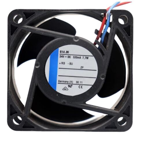 614JH مروحة 6 سم لـ 24V 320mA 7.7W 6025 60X60X25MM 614 JH 2-Wire Cooling Fan in Kuwait