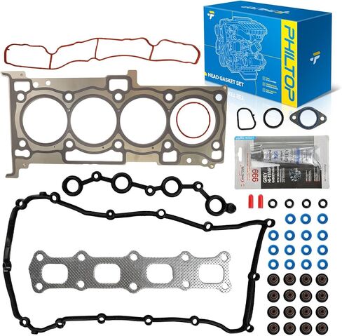 PHILTOP HGS167 Head Gasket Set, Compatible with 2007-2017 Patriot Compass, 2009-2020 Journey, 2008-2014 Avenger 2.4L, 2011-2014 200 2.4L, Cylinder Head Gasket Kits with Bolts in Saudi Arabia