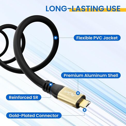 كابل Micro USB بطول 15 قدم، كابل USB 2.0 C طويل جدًا إلى سلك Micro يدعم الشحن ونقل البيانات، استبدال سلك شاحن Kindle وPS4، كابل هاتف Android لهاتف Samsung Galaxy S7 Edge S6 S5 والمزيد in Kuwait