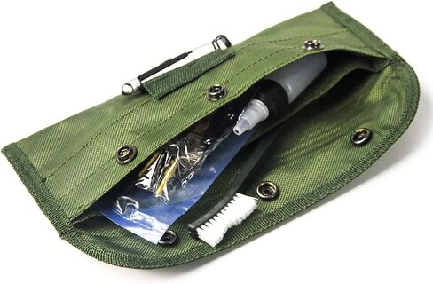 GUGULUZA Rifle Gun Cleaning Kits for .22cal/5.56 mm & .30cal/7.62mm, Portable Rifle Cleaner Metal Brushes Set with Durable Pouch in Kuwait