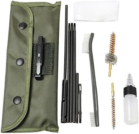 GUGULUZA Rifle Gun Cleaning Kits for .22cal/5.56 mm & .30cal/7.62mm, Portable Rifle Cleaner Metal Brushes Set with Durable Pouch in Kuwait