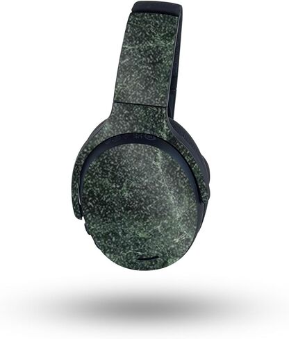 MightySkins Glossy Glitter Skin Compatible with Skullcandy Crusher ANC 2 - Green Marble | Protective, Durable High-Gloss Glitter Finish | Easy to Apply in Kuwait
