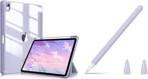حافظة Fintie Hybrid رفيعة لجهاز iPad Air 11 بوصة M4/M3/M2، حزمة iPad Air 5th / 4th Gen 10.9 بوصة مع حافظة Fintie من السيليكون لقلم Apple الجيل الثاني in Kuwait