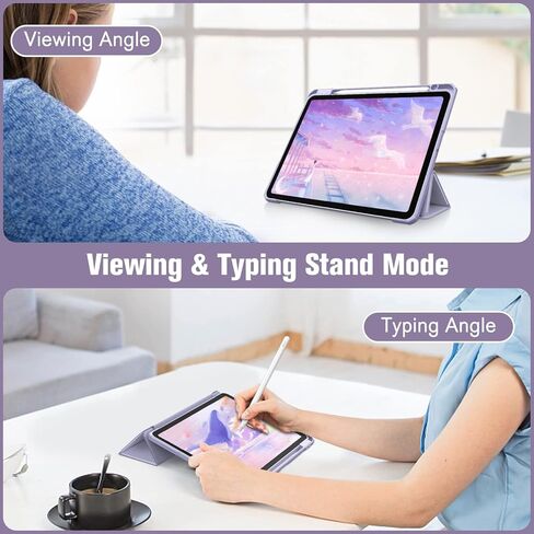 حافظة Fintie Hybrid رفيعة لجهاز iPad Air 11 بوصة M4/M3/M2، حزمة iPad Air 5th / 4th Gen 10.9 بوصة مع حافظة Fintie من السيليكون لقلم Apple الجيل الثاني in Kuwait