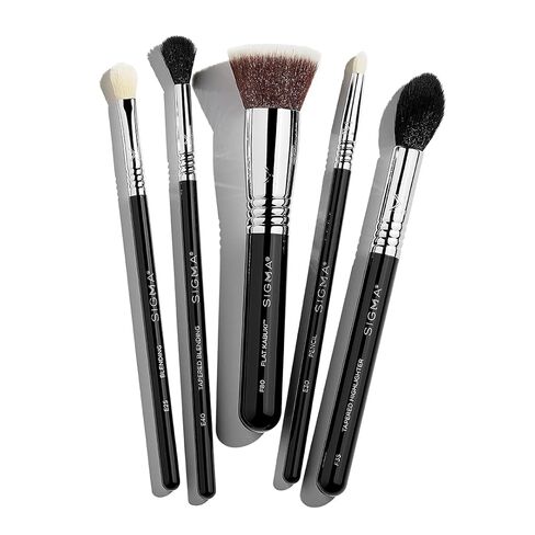 Sigma Beauty Classic Face Brush Set with 5 Classic Makeup Brushes for Foundation, Concealer, Blush, Powder, Contouring, & Highlighting in Saudi Arabia